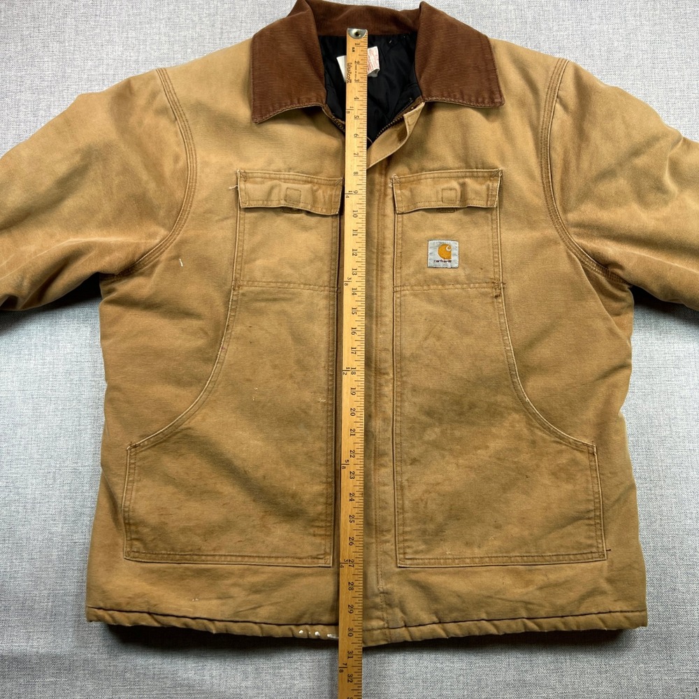 Vintage 90s Carhartt CQ186 Brown Mens 50 XXL Arctic Quilt Lined Jacket USA Made - Picture 11 of 16